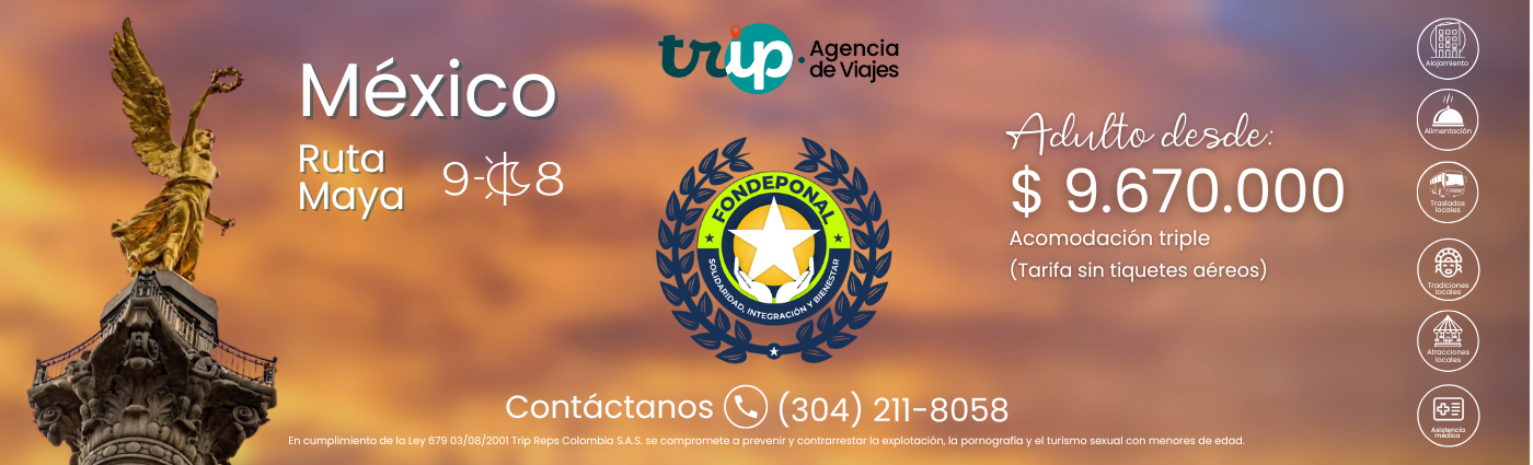 Fondeponal - Pieza Horizontal México Ruta Maya